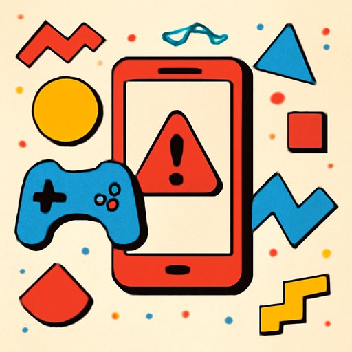 tk4444 app warning sign on phone